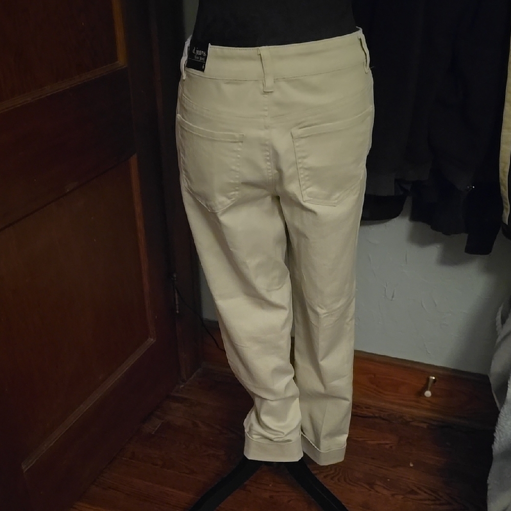 Women's Cream Pants - Picture 2 of 2